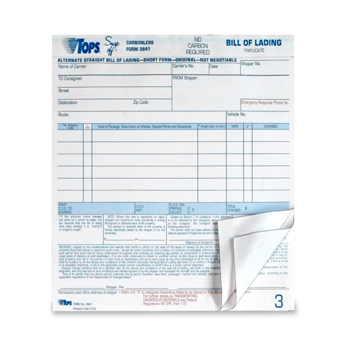 Bill Of Lading Forms