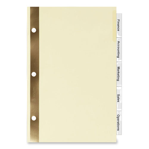 Insertable Tab Index Dividers