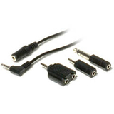 Maxell HP-20 Extension Cord with 4 Adapters - Mini-phone Male - Mini-phone Female - 20ft