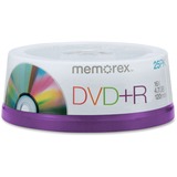 Memorex 16x DVD+R Media - 4.7GB - 120mm Standard - 25 Pack Spindle