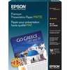 Premium Presentation Paper, Matte, 45 lb, 8.5" x 11", 50 Sheets/Pack