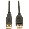 U024-006 6-ft. USB A/A Gold Extension Cable for USB 2.0 Cable USB-A M/F