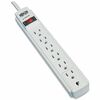 TLP604 Surge Suppressor, 6 Outlets, 4 ft Cord, 790 Joules, Light Gray