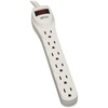 TLP602 Surge Suppressor, 6 Outlets, 2 ft Cord, 180 Joules, Light Gray