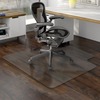 EconoMat Anytime Use Chair Mat for Hard Floor, 45" x 53" w/Lip, Clear