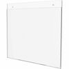 Wall Mount Sign Holder, Landscape, 11"W x 8 1/2"H, Clear