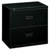 400 Series Two-Drawer Lateral File, 30w x 19-1/4d x 28-3/8, Black