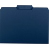 Interior File Folders, 1/3 Cut Top Tab, Letter, Navy, 100/Box