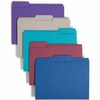 File Folders, 1/3 Cut Top Tab, Letter, Deep Assorted Colors, 100/Box