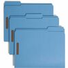 Folders, Two Fasteners, 1/3 Cut Assorted Top Tab, Letter, Blue, 50/Box