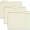 Three Inch Expansion Fastener Folder, 1/3 Top Tab, Letter, Gray Green, 25/Box