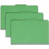 Pressboard Classification Folders, Legal, Six-Section, Green, 10/Box