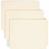 Straight Cut End Tab Folders, 9 1/2 Inch Front, Letter, Manila, 100/Box