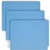 Two-Inch Capacity Fastener Folders, Straight Tab, Letter, Blue, 50/Box