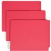 Two-Inch Capacity Fastener Folders, Straight Tab, Letter, Red, 50/Box