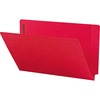 Two-Inch Capacity Fastener Folders, Straight Tab, Legal, Red, 50/Box