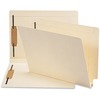 Heavy W-fold Expansion Folders, Two Fasteners, End Tab, Letter, Manila, 50/Box