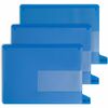 Colored Poly Out Guides with Pockets, Poly, Letter, Blue, 25/Box