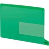 Colored Poly Out Guides with Pockets, Poly, Letter, Green, 25/Box