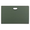 1 3/4 Inch Hanging File Pockets with Sides, Legal, Standard Green, 25/Box
