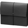 Extra-Wide Five" Exp Wallets, 12 3/8 x 10, Black, 10/Box