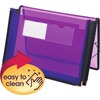2 1/4" Exp Wallet, Poly, Letter, Translucent Purple