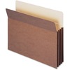 TUFF File Pocket, 3-1/2" Expansion, Letter Size, Redrope, 10/Box