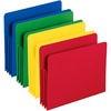 Exp File Pockets, Straight Tab, Poly, Letter, Assorted, 4/Box