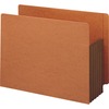 5 1/4" Exp File Pockets, Straight Tab, Letter, Brown, 10/Box