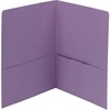 Two-Pocket Folder, Textured Heavyweight Paper, Lavender, 25/Box