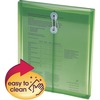 Poly String & Button Envelope, 9 3/4 x 11 5/8 x 1 1/4, Green, 5/Pack
