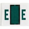 A-Z Color-Coded Bar-Style End Tab Labels, Letter E, Dark Green, 500/Roll