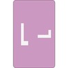 Alpha-Z Color-Coded Second Letter Labels, Letter L, Lavender, 100/Pack