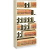 Snap-Together Seven-Shelf Closed Add-On Unit, Steel, 36w x 12d x 88h, Sand