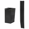 Expandable Time Card Rack, 25-Pocket, Holds 9" Cards, Plastic, Black