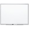 Classic Series Porcelain Magnetic Board, 48 x 34 1/4, White, Silver Alum. Frame