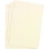 Looseleaf Minute Book Ledger Sheets, Ivory Linen, 11 x 8-1/2, 100 Sheet/Box