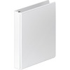 Heavy-Duty D-Ring View Binder w/Extra-Durable Hinge, 1" Cap, White