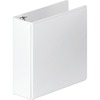 Heavy-Duty D-Ring View Binder w/Extra-Durable Hinge, 3" Cap, White