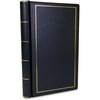 Looseleaf Minute Book, Black Leather-Like Cover, 125 Pages (250 Cap), 8 1/2 x 14