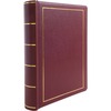 Looseleaf Minute Book, Red Leather-Like Cover, 125 Pages (250 Cap), 8 1/2 x 11