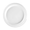 Round Dinner Plates, Plastic, 7", White, 125 Plates/Pack