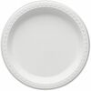 Round Dinner Plates, Plastic, 9", White, 125 Plates/Pack