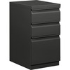 Efficiencies Mobile Pedestal File w/One File/Two Box Drawers, 19-7/8", Charcoal