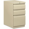 Efficiencies Mobile Pedestal File with One File/Two Box Drawers, 22-7/8", Putty