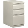 Brigade Mobile Pedestal, 2 Box/1 File Drawers, Full Radius Pull, 15" W x 22-7/8" D x 28" H, Light Gray Finish