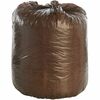 Eco-Degradable Plastic Trash Bag, 20-30gal, .8mil, 30 x 36, Brown, 60/Box