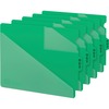 Out Guides w/Diagonal-Cut Pockets, Poly, Letter, Green, 50/Box