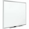 Classic Series Porcelain Magnetic Board, 60 x 36, White, Silver Aluminum Frame