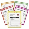 Stitched Shop Ticket Holder, Neon, Assorted 5 Colors, 75", 9 x 12, 10/PK